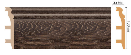 Плинтус напольный DECOMASTER D232-81 (100*22*2400мм)