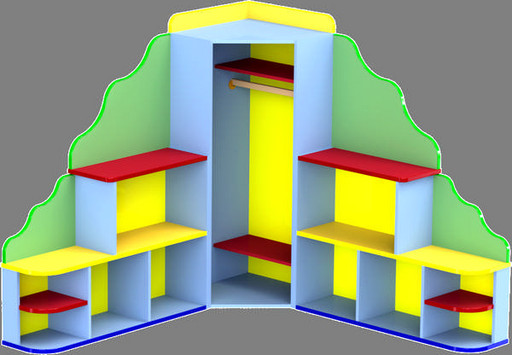 Детский игровой Уголок ряжений угловой ЛД