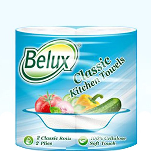 Бумажные полотенца “Belux” Classic 2сл белые 2 шт.