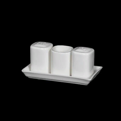 Набор для специй молочный 3 предмета Corone Carre ВН