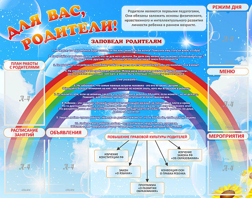 Стенд Для вас родители! №51