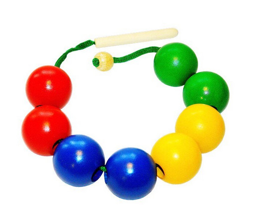 Бусы шары цветные (8 предметов)