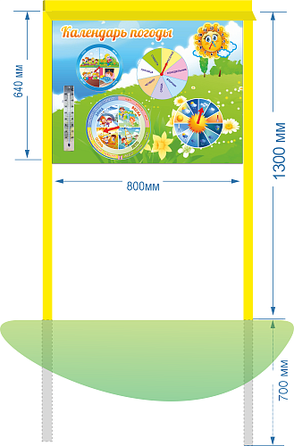 Уличный стенд Календарь природы