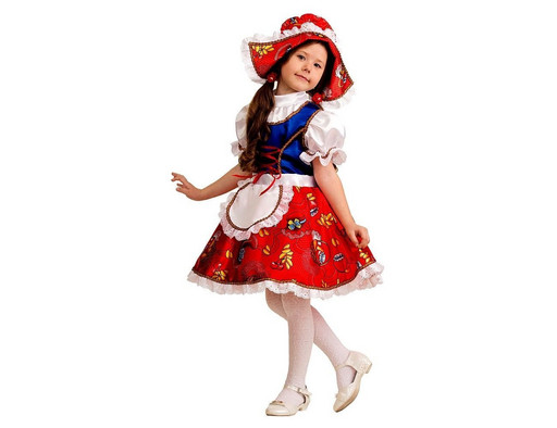 Детский костюм для девочек Красная Шапочка рост 104 см