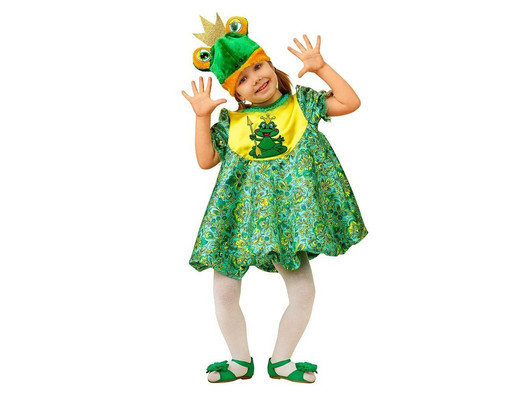 Детский костюм для девочек Лягушка-Царевна рост 104 см