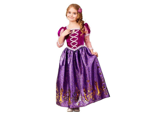 Детский костюм для девочек Принцесса Рапунцель из сказки рост 104 см