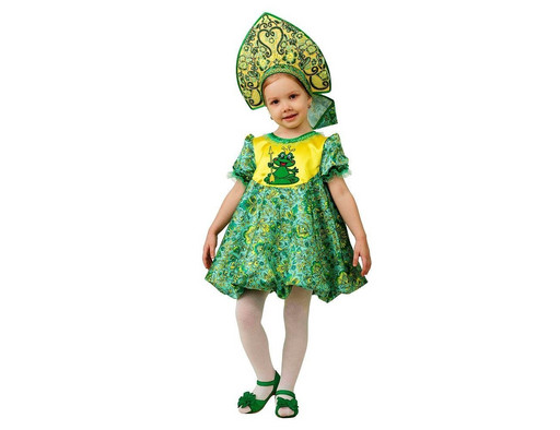 Детский костюм для девочек Царевна-Лягушка рост 104 см