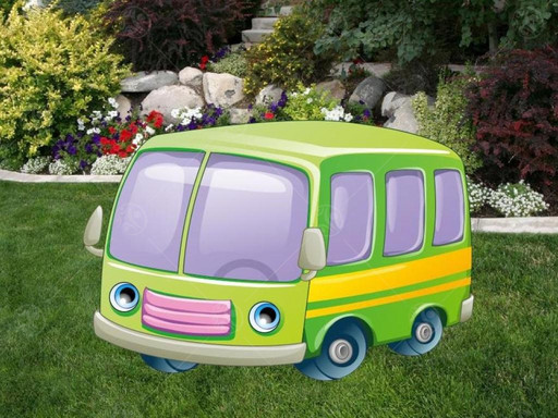 Уличная фигура Автобус для сюжетно-ролевых игр по ПДД в детский