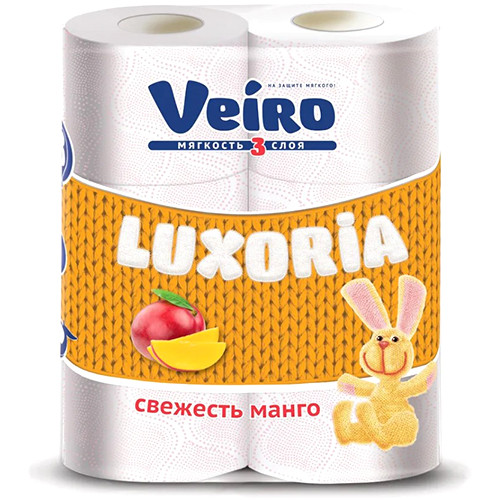 Туалетная бумага “Linia Veiro” Luxoria Aroma 3сл 6 шт.