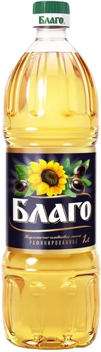 Масло подсолнечное Благо подсолн-оливк рафинированное пэт 1л