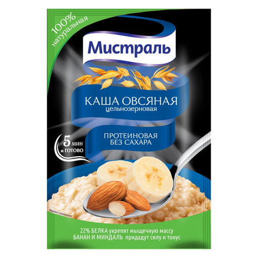 Каша Мистраль овсяная протеиновая 40г