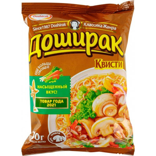 Лапша Доширак Квисти со вкусом грибов м/у 70г