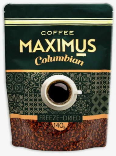 Кофе Maximus Columbian раст.сублим. м/у 140г