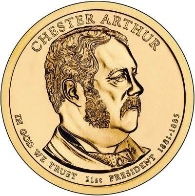 1 доллар США 2012 «21-й Президент Честер Артур»