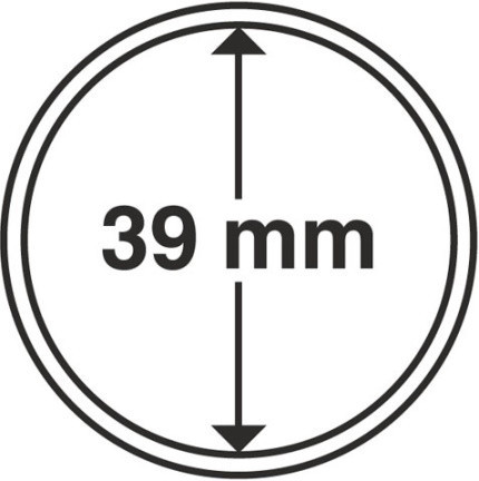 Капсула для монеты диаметром 39 мм
