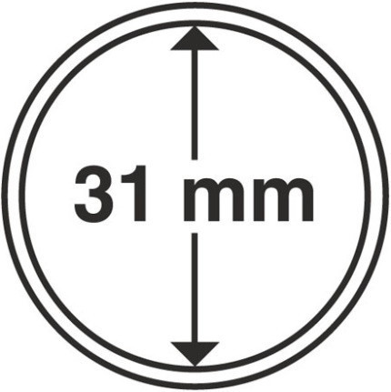 Капсула для монеты диаметром 31 мм