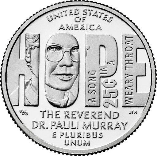 25 центов США 2024 «Паули Мюррей»