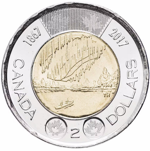 2 доллара Канада 2017 «150 лет Конфедерации»