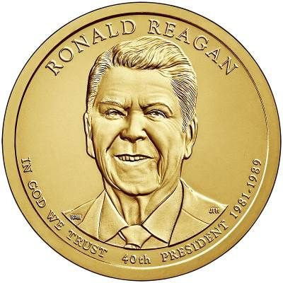 1 доллар США 2016 «40-й Президент Рональд Рейган»