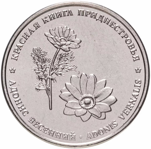 1 рубль Приднестровье 2021 (2022) «Адонис Весенний»