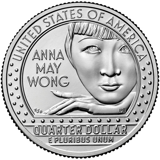 25 центов США 2022 «Анна Мэй Вонг»