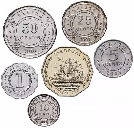 Набор 6 монет Белиз 2000-2015
