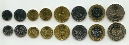 Набор 8 монет Центральная Африка 2006
