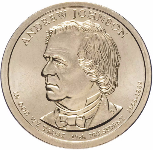 1 доллар США 2011 «17-й Президент Эндрю Джонсон»