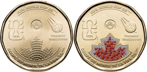 1 доллар Канада 2026 «Чемпионат Мира по футболу»
