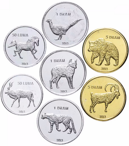 Набор 7 монет Нагорный Карабах 2013