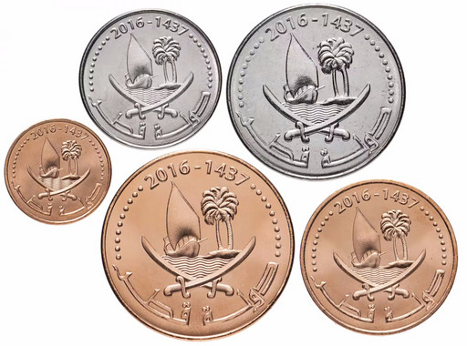 Набор 5 монет Катар 2016