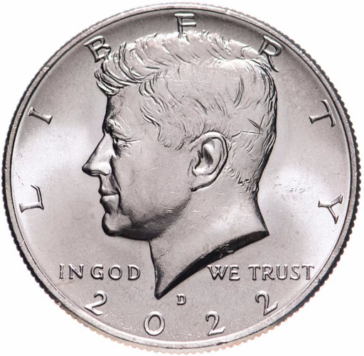 50 центов США 2022 Кеннеди