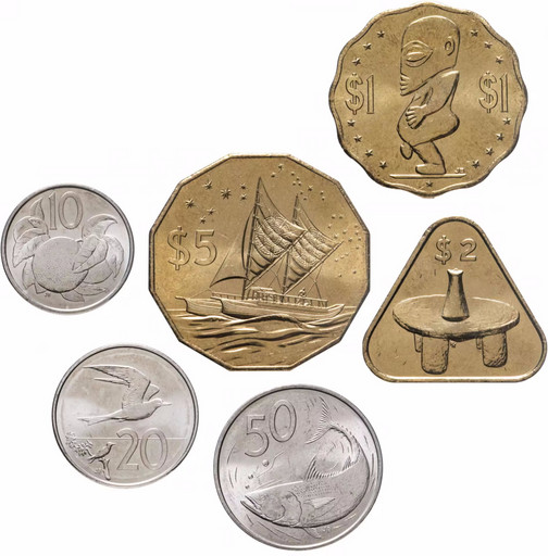 Набор 6 монет острова Кука 2015