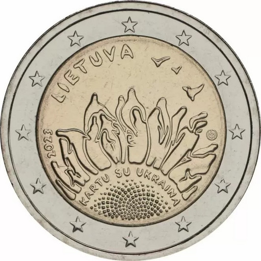 2 евро Литва 2023 «Подсолнух»