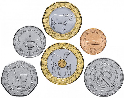 Набор 6 монет Мавритания 2017-2018
