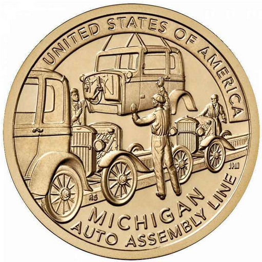 1 доллар США 2025 «Первый автомобильный конвейер»