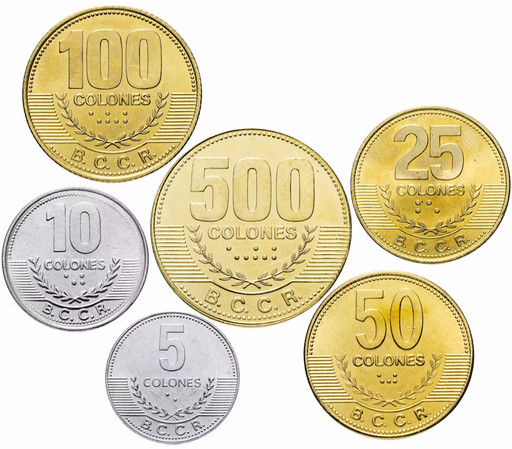 Набор 6 монет Коста-Рика 2014-2016