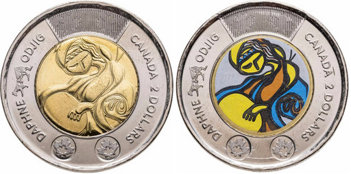 2 доллара Канада 2025 «Дафна Оджиг»