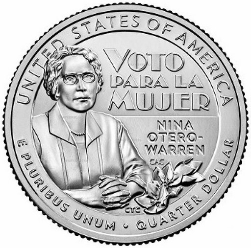 25 центов США 2022 «Нина Отеро-Уоррен»