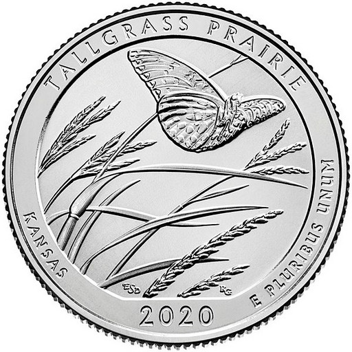 25 центов США 2020 «55-й парк Канзас»