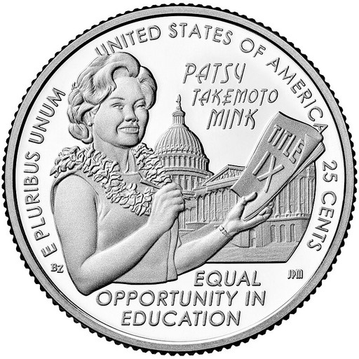 25 центов США 2024 «Пэтси Минк»