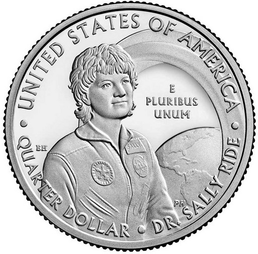 25 центов США 2022 «Салли Райд»