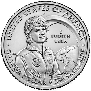 25 центов США 2022 «Салли Райд»