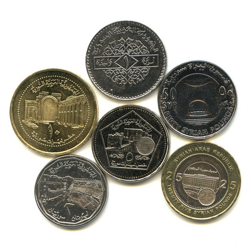 Набор 6 монет Сирия 1996-2018