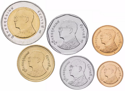 Набор 6 монет Тайланд 2008-2011