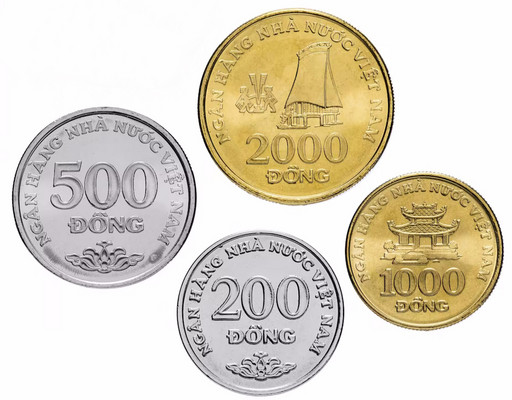 Набор 4 монеты Вьетнам 2003