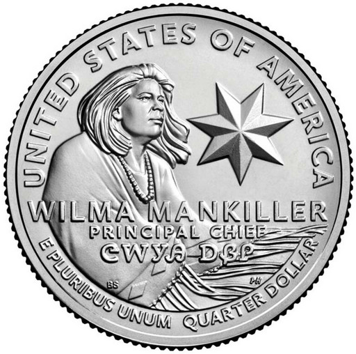 25 центов США 2022 «Вилма Мэнкиллер»