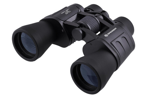 Мощный бинокль с качественной оптикой Bresser 750B 10x50 + чехол для охоты и рыбалки