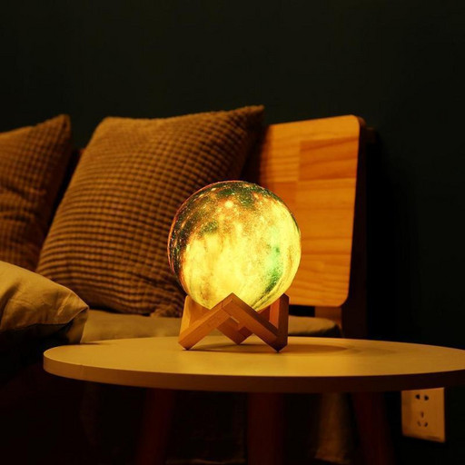 Лампа Луна 3D Moon Lamp. Настольный светильник луна Magic 3D Moon Light. 3D ночник на сенсорном управлении