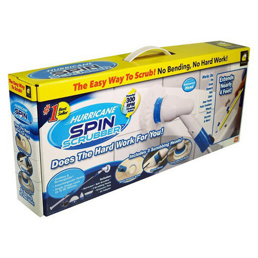 Беспроводная электрическая щетка для уборки Spin Scrubber с насадками
